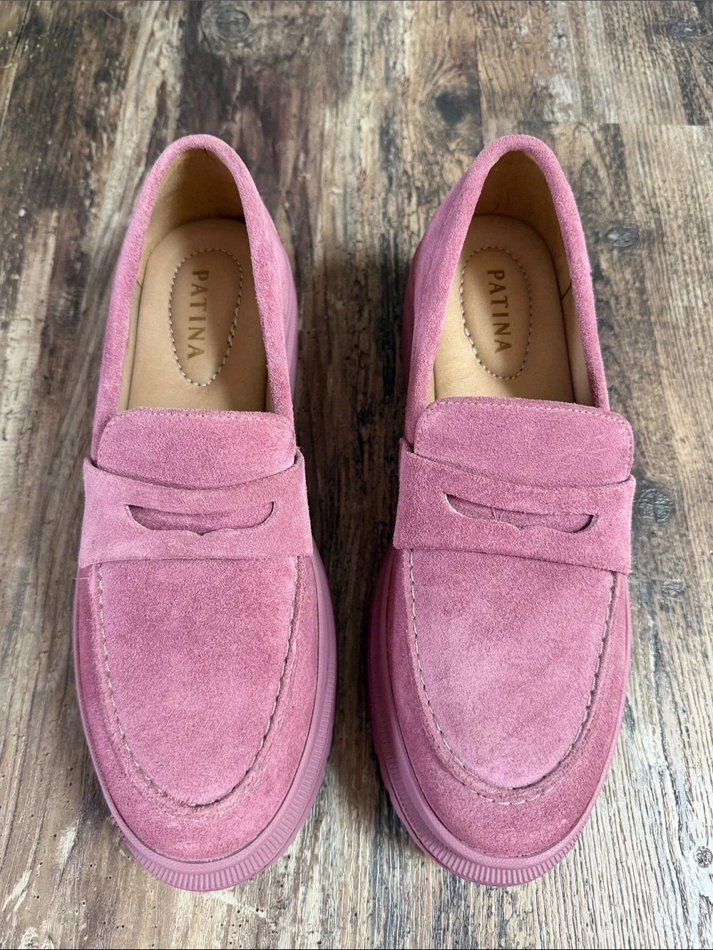 Patina by Portland Leather Zoe Chunky Loafer Foxglove Size 9 - Picture 4 of 8